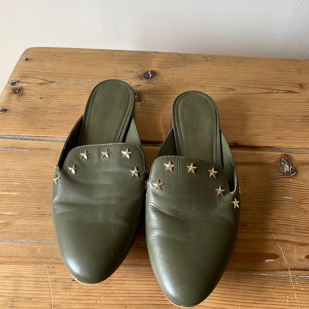 Michael Khors leather mules